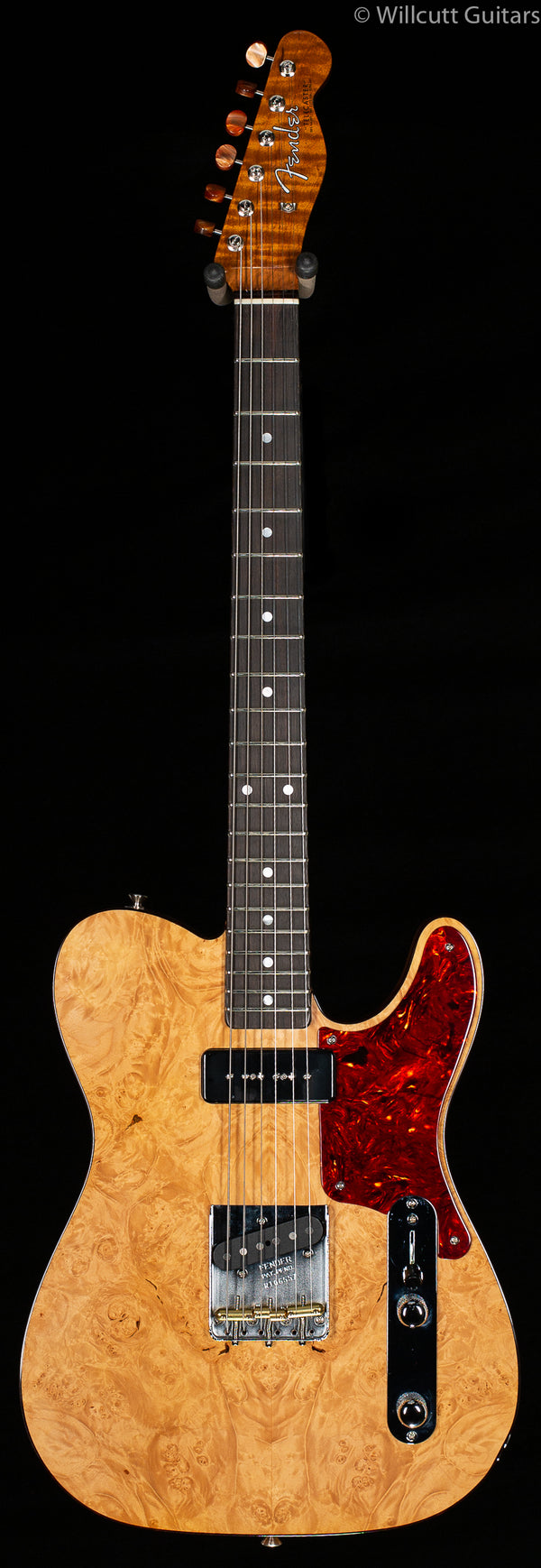 Fender Custom Shop Artisan P90 Maple Burl Telecaster Fiji Mahogany