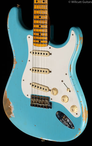 Fender Custom Shop LTD' 59 Stratocaster Heavy Relic Aged Daphne Blue