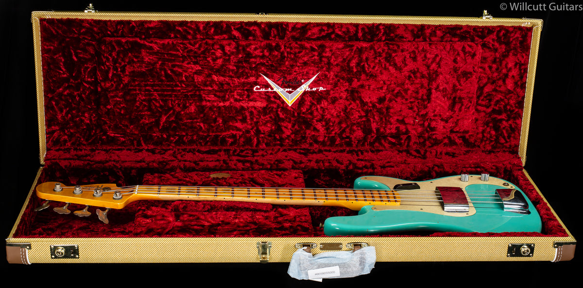Fender Custom Shop 1957 Precision Bass Journeyman Relic Super Faded Aged Sea Foam Green