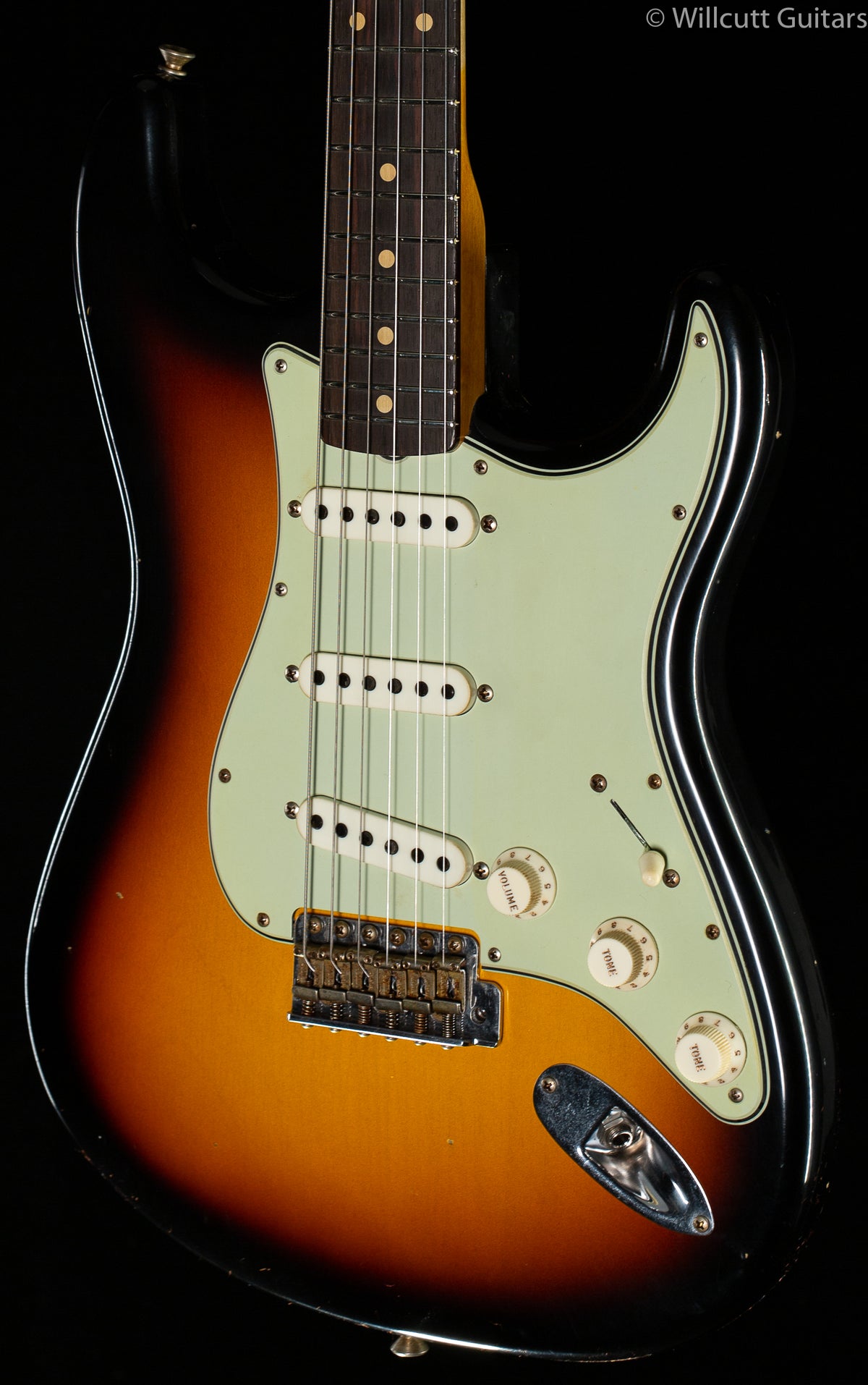 Fender Custom Shop LTD &#39;62/&#39;63 Stratocaster Journeyman Relic Faded Aged 3-Color Sunburst Rosewood Fingerboard