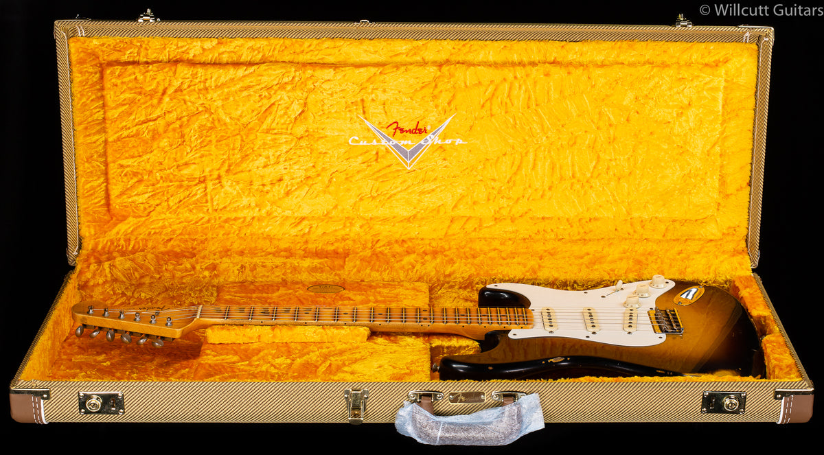 Fender Custom Shop Troposphere Strat Hard-Tail Heavy Relic Super Faded Aged 2-Color Sunburst