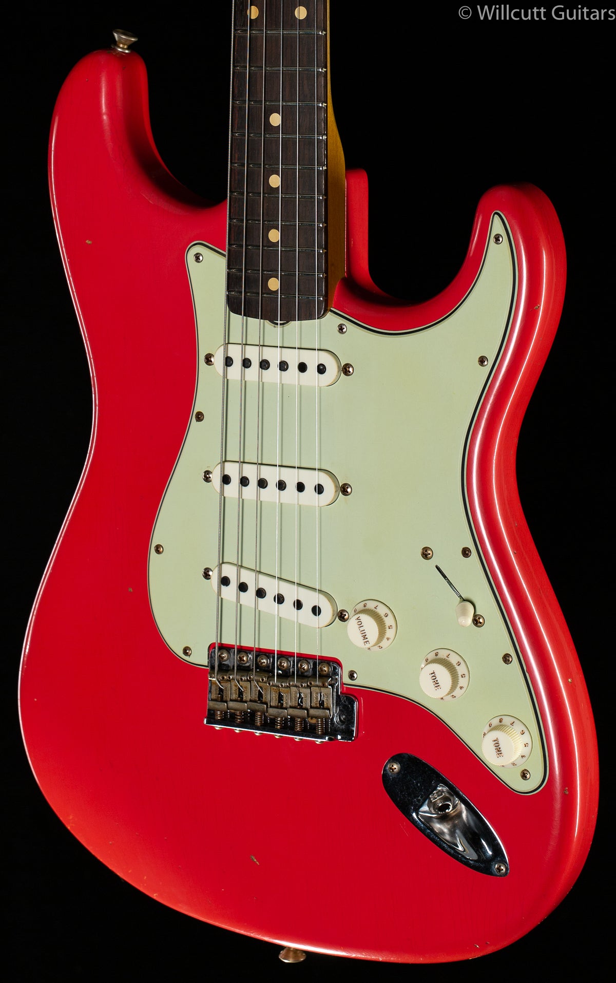 Fender Custom Shop LTD &#39;62/&#39;63 Stratocaster Journeyman Relic Aged Fiesta Red