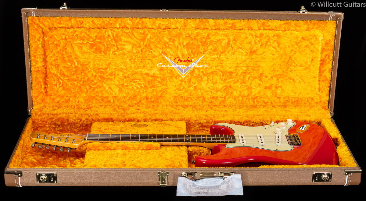 Fender Custom Shop LTD &#39;62/&#39;63 Stratocaster Journeyman Relic Aged Fiesta Red