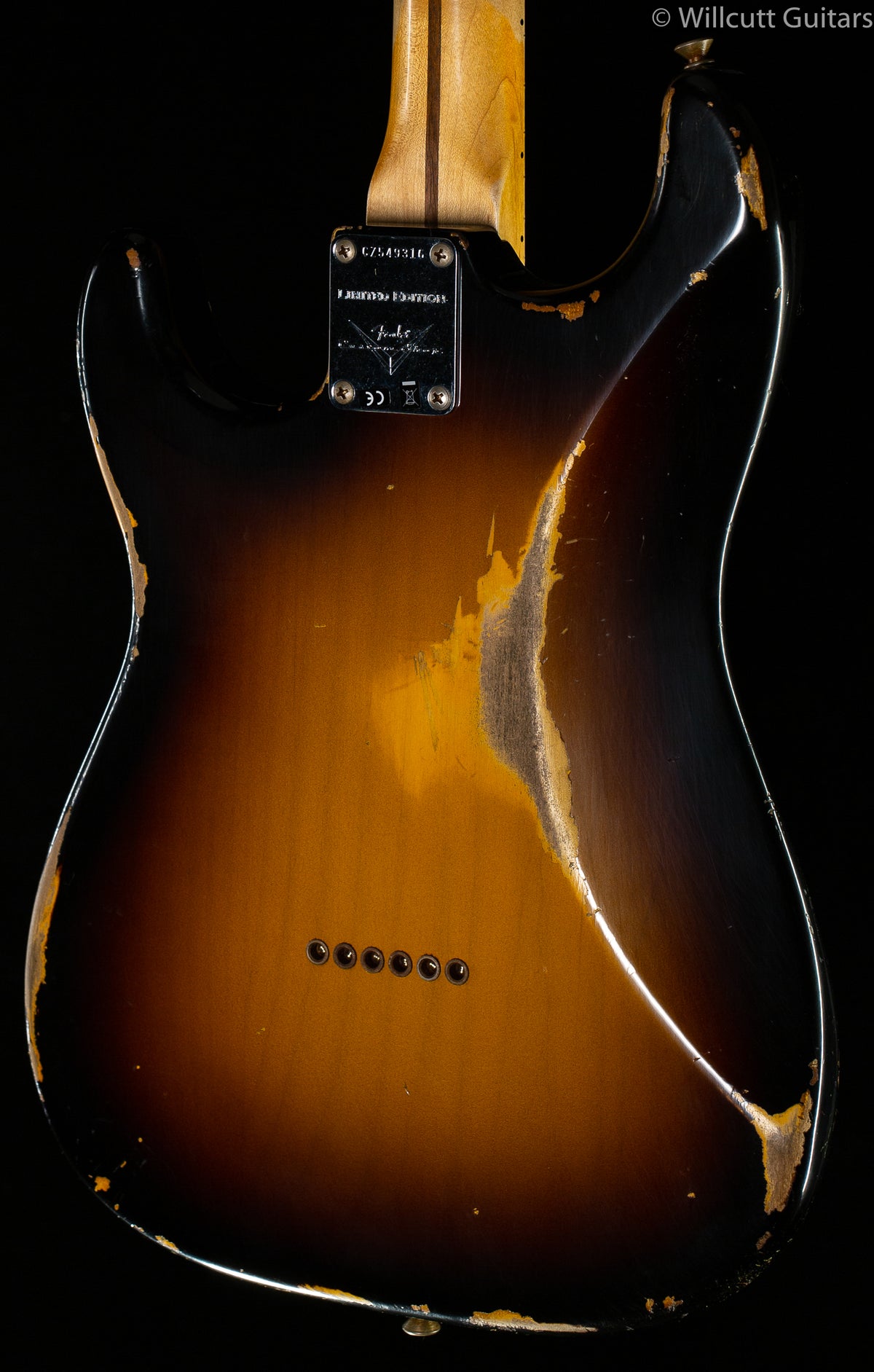 Fender Custom Shop Troposphere Strat Hard-Tail Heavy Relic Super Faded Aged 2-Color Sunburst