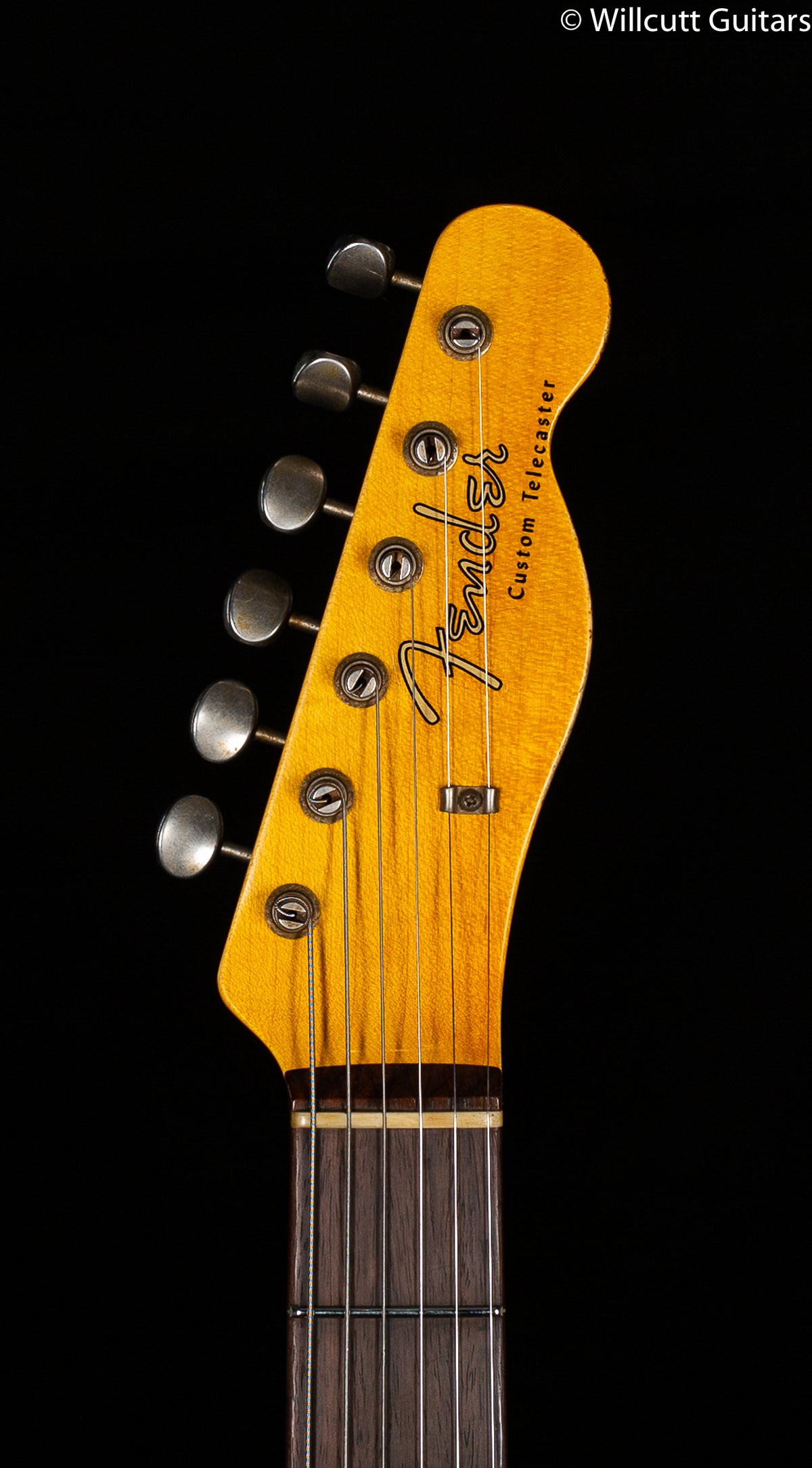 Fender Custom Shop LTD CuNiFe Telecaster Custom Heavy Relic Aged Olympic White Over 3-Tone Sunburst