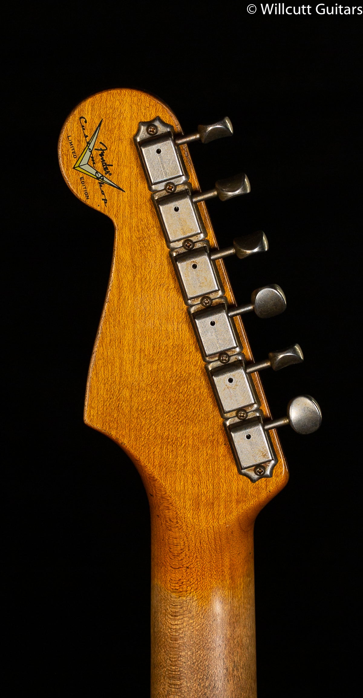 Fender Custom Shop LTD Dual-Mag II Strat Heavy Relic Aged Olympic White over 3-Tone Burst