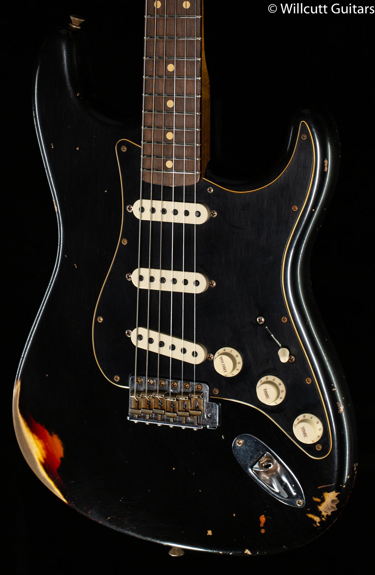 Fender Custom Shop Limited Edition Dual-Mag II Stratocaster Relic Black Rosewood