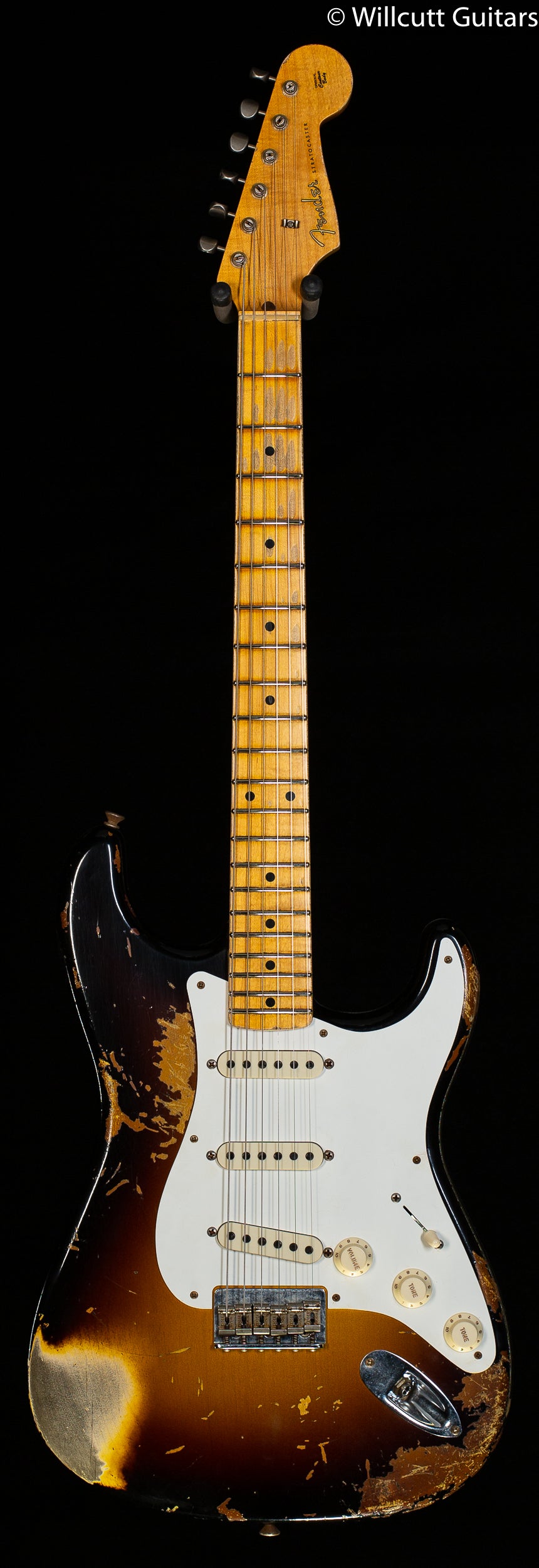 Fender Custom Shop Troposphere Strat Hard-Tail Heavy Relic Super Faded Aged 2-Color Sunburst