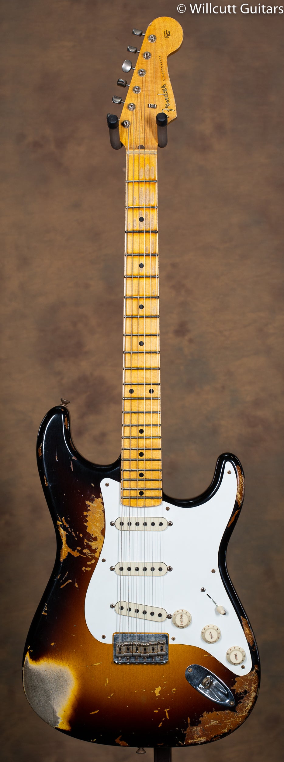 Fender Custom Shop Troposphere Strat Hard-Tail Heavy Relic Super Faded Aged 2-Color Sunburst