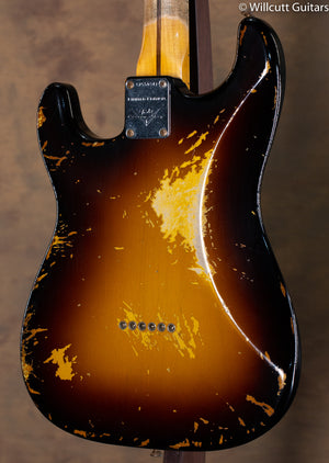 Fender Custom Shop Troposphere Strat Hard-Tail Heavy Relic Super Faded Aged 2-Color Sunburst