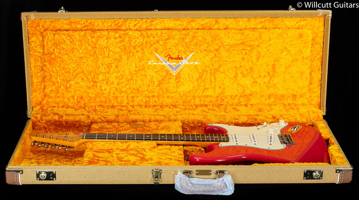 Fender Custom Shop LTD &#39;62/&#39;63 Stratocaster Journeyman Relic Aged Fiesta Red