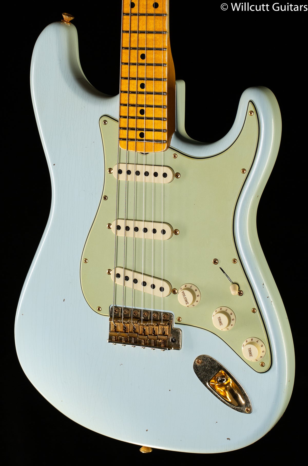 Fender Custom Shop Limited Edition '62 Bone Tone Stratocaster Journeyman Relic Super Faded Aged Sonic Blue