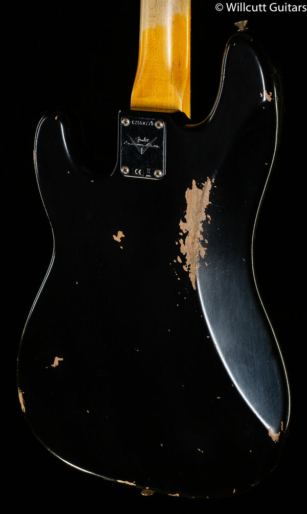 Fender Custom Shop 1961 Precision Bass Relic Aged Black - Willcutt