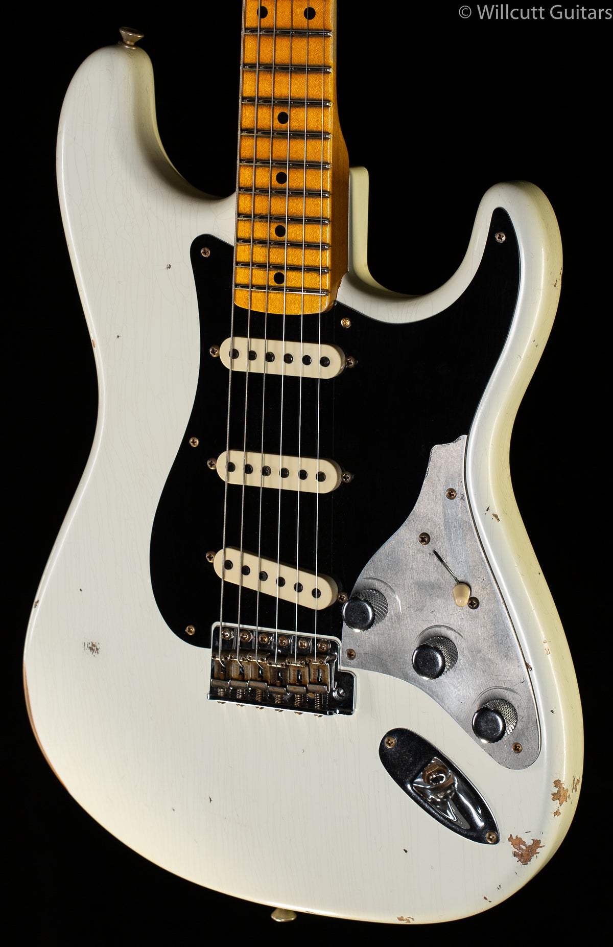 Fender Custom Shop Limited Edition Poblano II Stratocaster Relic Maple Fingerboard Aged Olympic White
