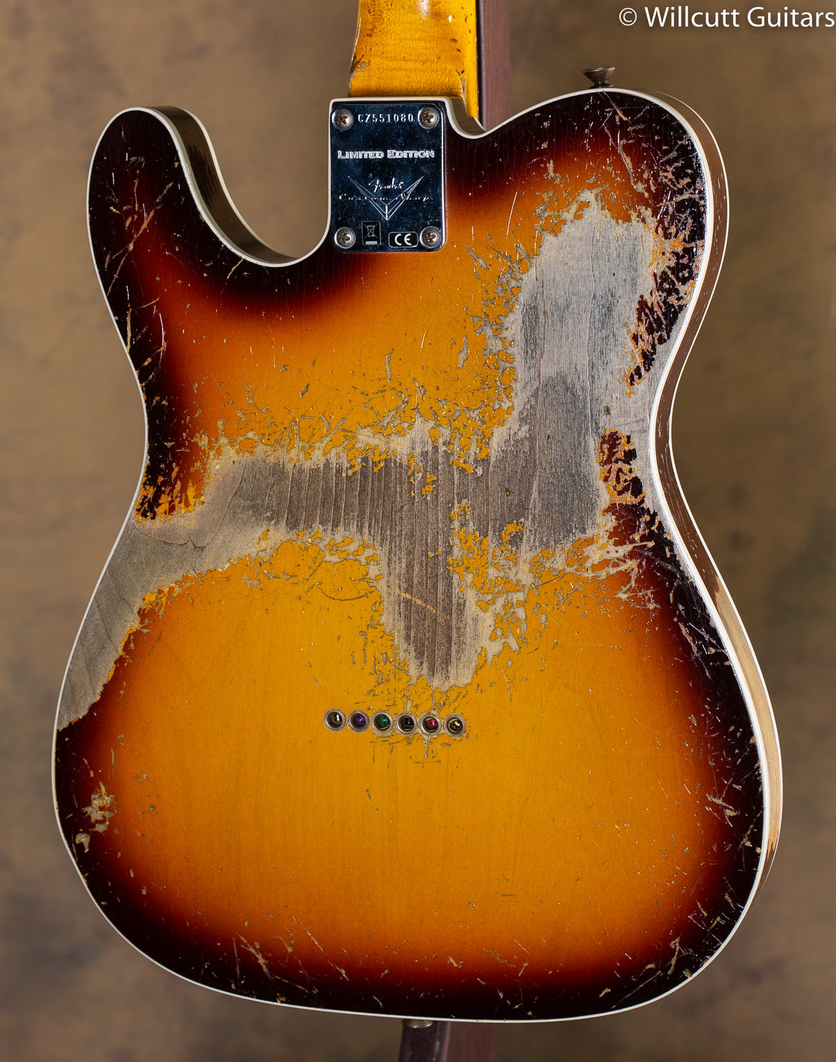 Fender Custom Shop 1959 Telecaster Custom Super Heavy Relic Faded/Aged Chocolate 3-Color Sunburst