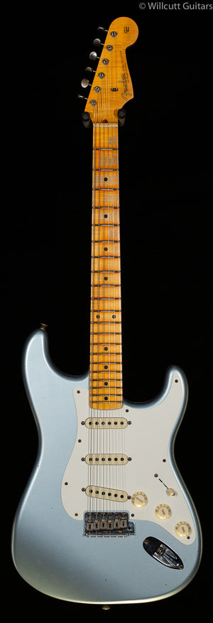 Fender Custom Shop '50s Dual Mag II Strat Journeyman Relic Faded Aged Ice Blue Metallic