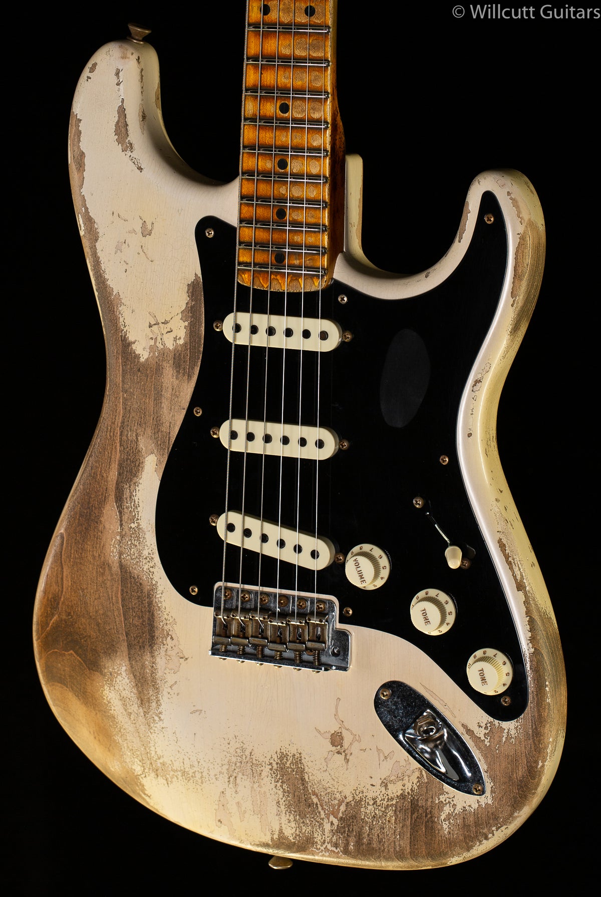 Fender Custom Shop LTD Poblano Stratocaster Super Heavy Relic Aged White Blonde