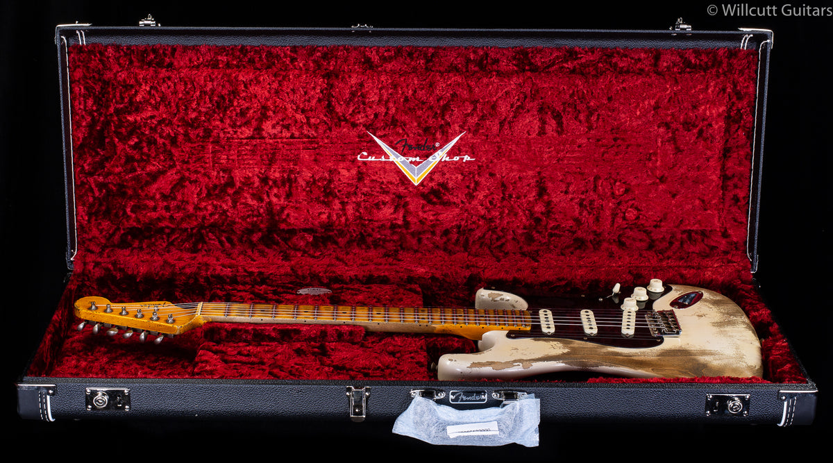 Fender Custom Shop LTD Poblano Stratocaster Super Heavy Relic Aged White Blonde