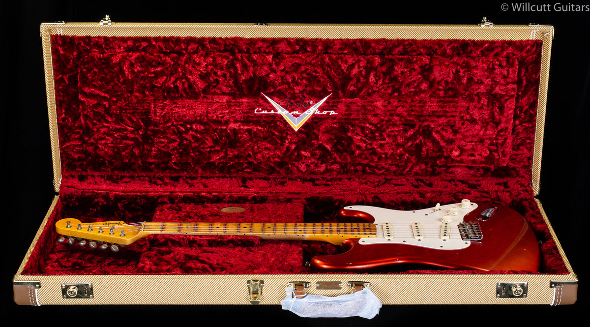 Fender Custom Shop '50s Dual Mag II Stratocaster Journeyman Relic Faded Aged Melon Candy Metallic