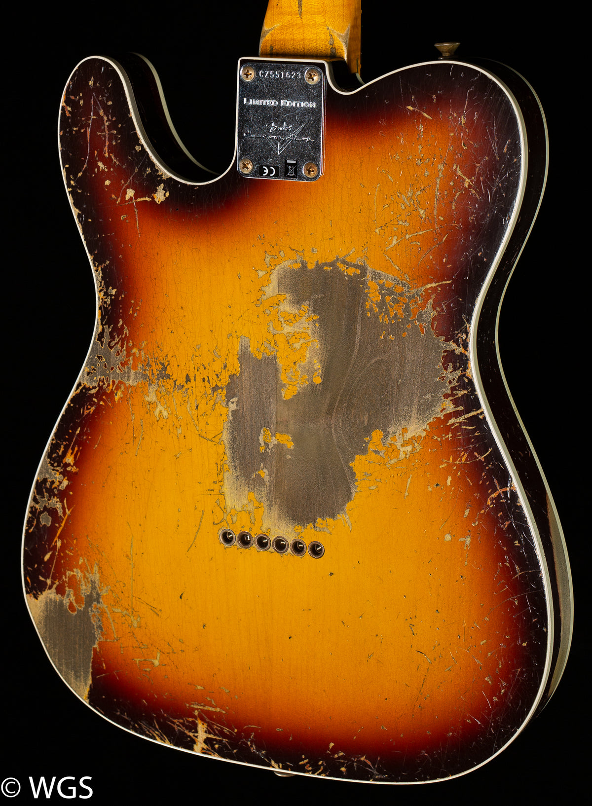 Fender Custom Shop 1959 Telecaster Custom Super Heavy Relic Faded/Aged Chocolate 3-Color Sunburst