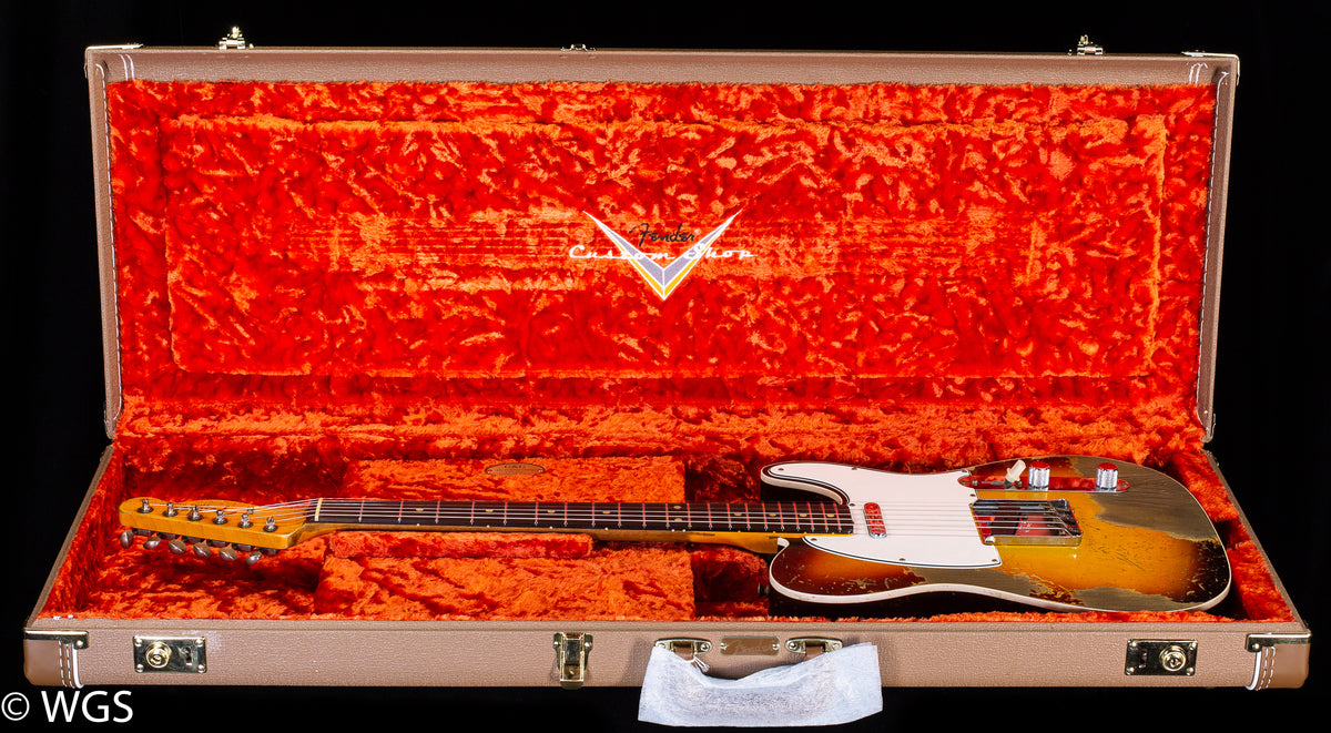 Fender Custom Shop 1959 Telecaster Custom Super Heavy Relic Faded/Aged Chocolate 3-Color Sunburst