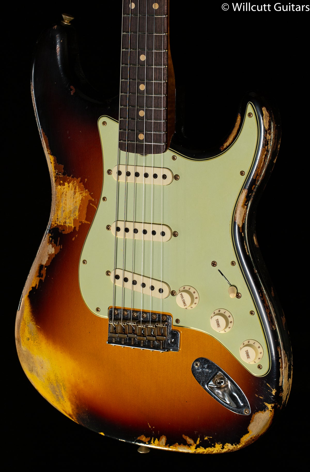 Fender Custom Shop 1960 Dual Mag II Strat Super Heavy Relic Faded Aged 3-Color Sunburst