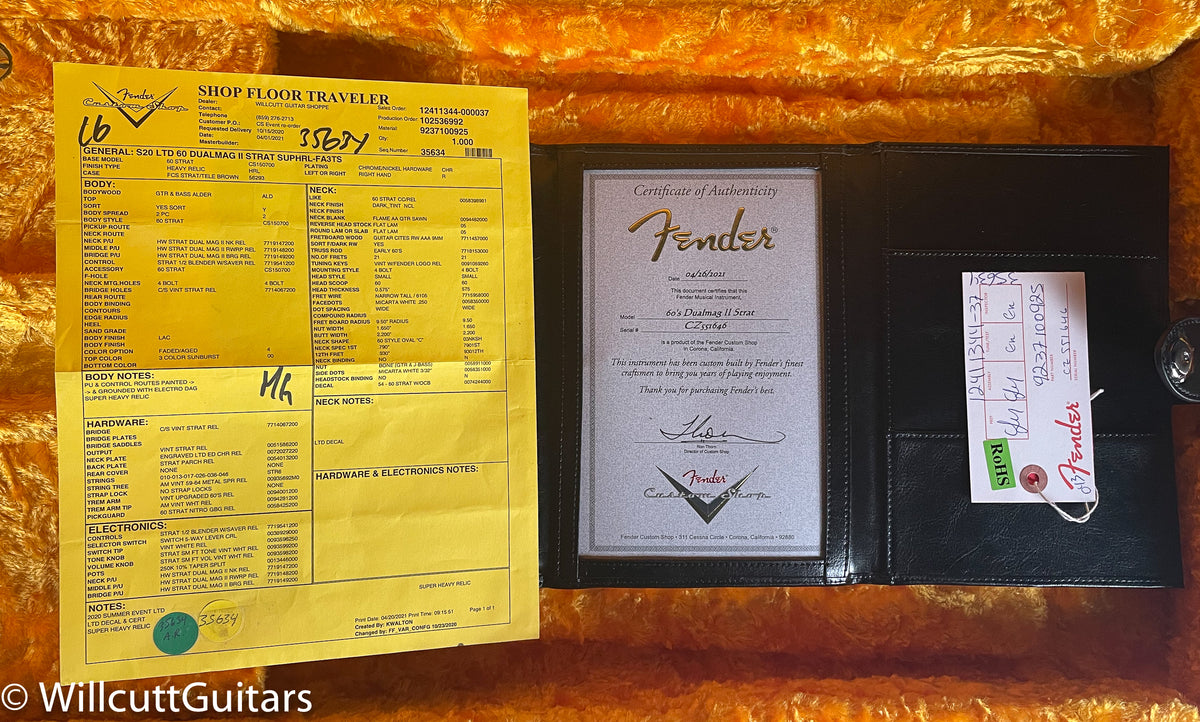 Fender Custom Shop 1960 Dual Mag II Stratocaster Super Heavy Relic Faded Aged 3 Color Sunburst