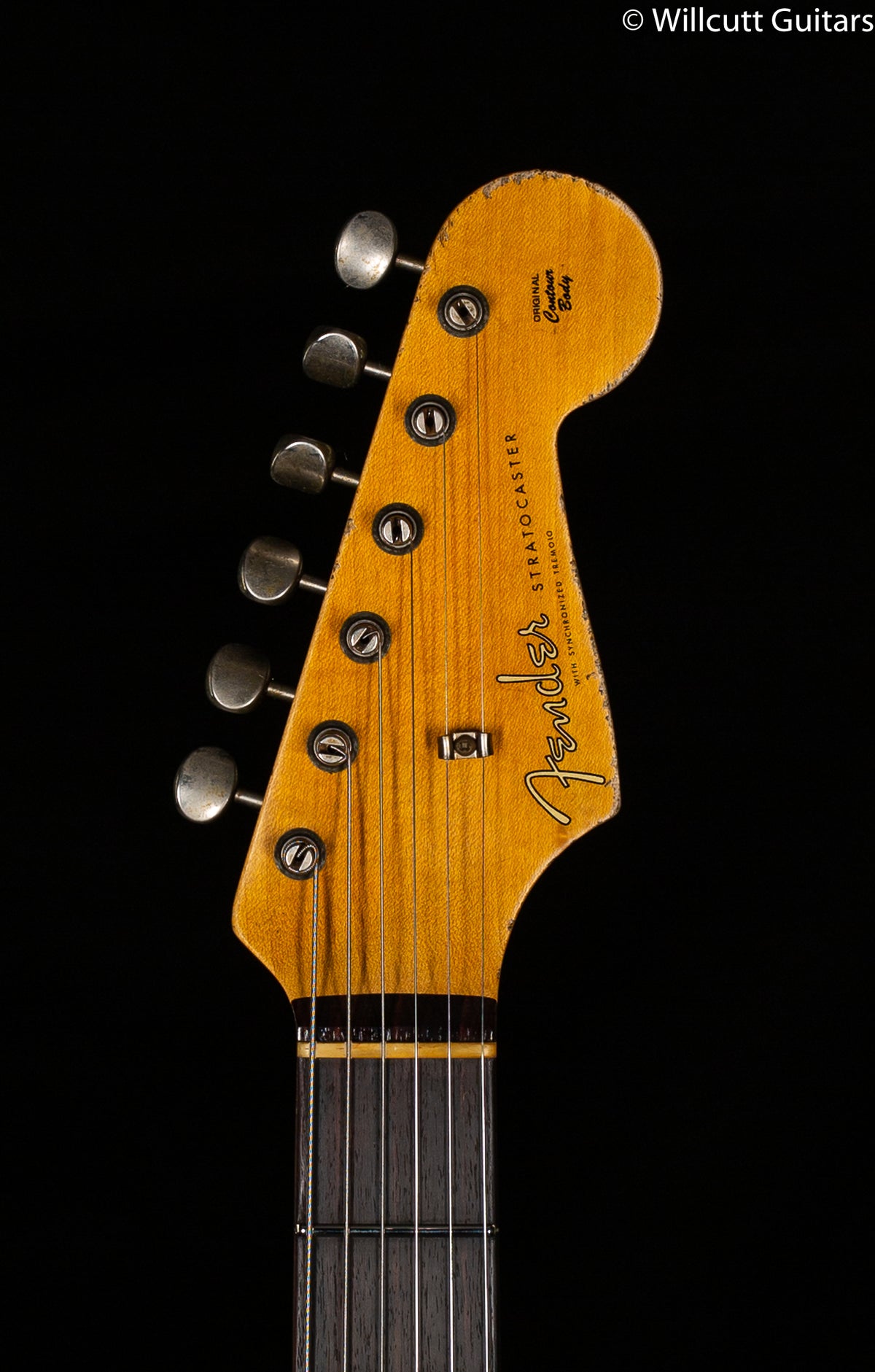 Fender Custom Shop 1959 Stratocaster Heavy Relic Rosewood Fingerboard Aged White Blonde (765)