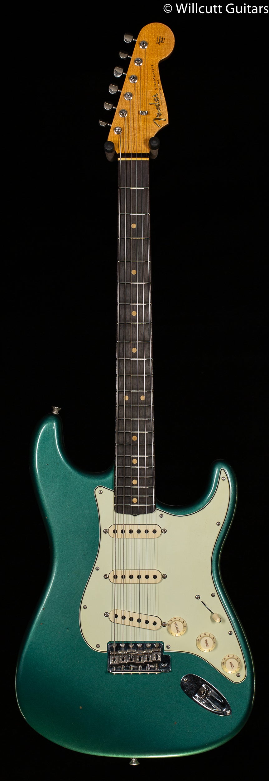 Fender Custom Shop 1963 Stratocaster Journeyman Relic Closet Classic Hardware Faded Aged Sherwood Green Metallic