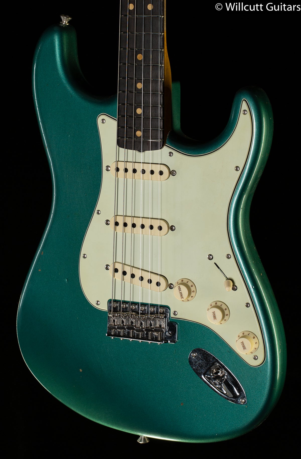 Fender Custom Shop 1963 Stratocaster Journeyman Relic Closet Classic Hardware Faded Aged Sherwood Green Metallic