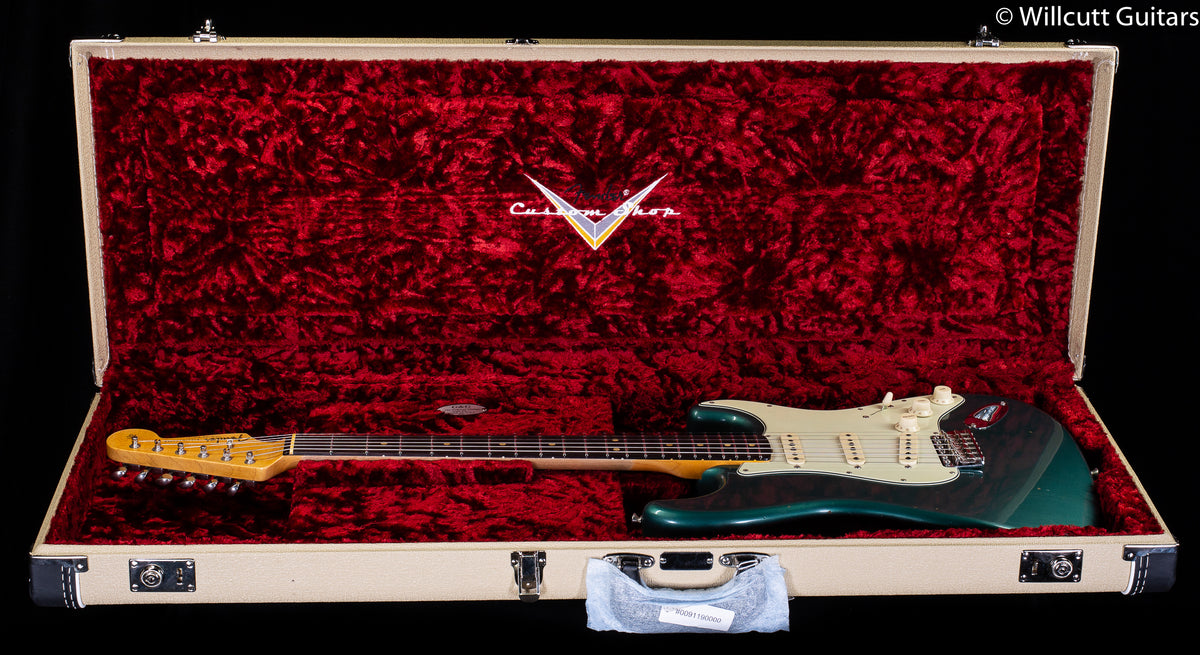 Fender Custom Shop 1963 Stratocaster Journeyman Relic Closet Classic Hardware Faded Aged Sherwood Green Metallic