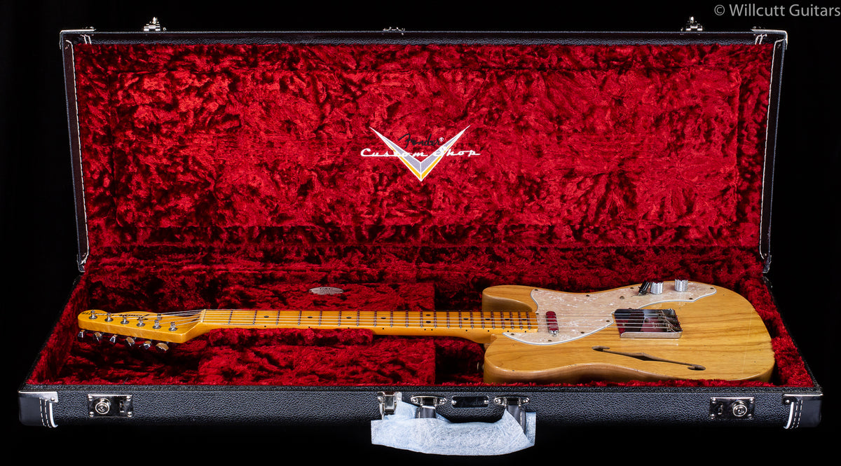 Fender Custom Shop 1969 Telecaster Thinline Journeyman Relic Maple Fingerboard Aged Natural