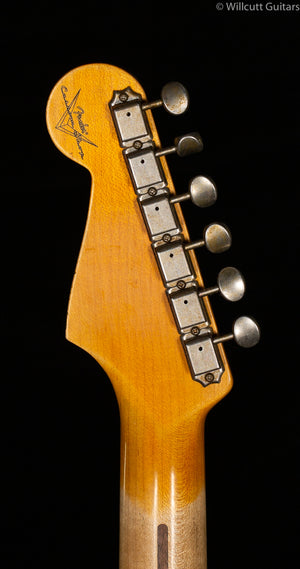 Fender Custom Shop 1957 Stratocaster Relic Maple Fingerboard Faded Aged Daphne Blue