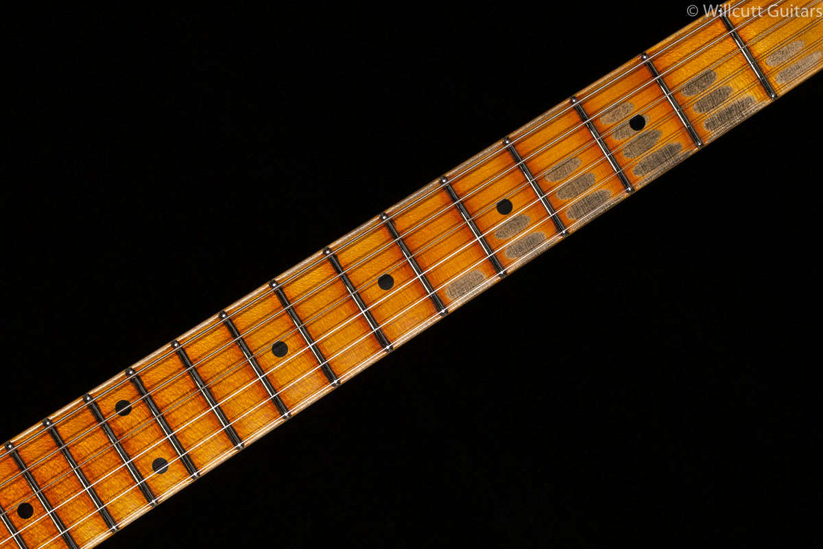 Fender Custom Shop 1957 Stratocaster Relic Maple Fingerboard Faded Aged Daphne Blue