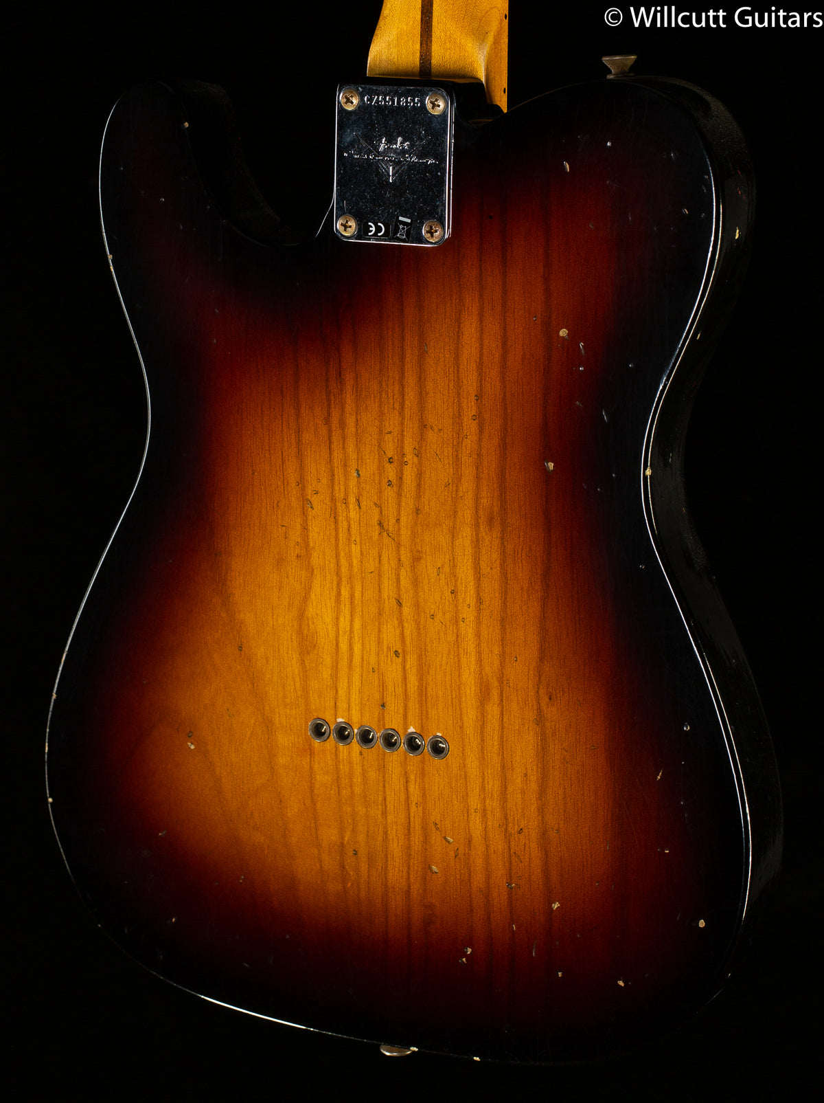 Fender Custom Shop 1955 Telecaster Journeyman Relic Maple Fingerboard Wide Fade 2-Color Sunburst