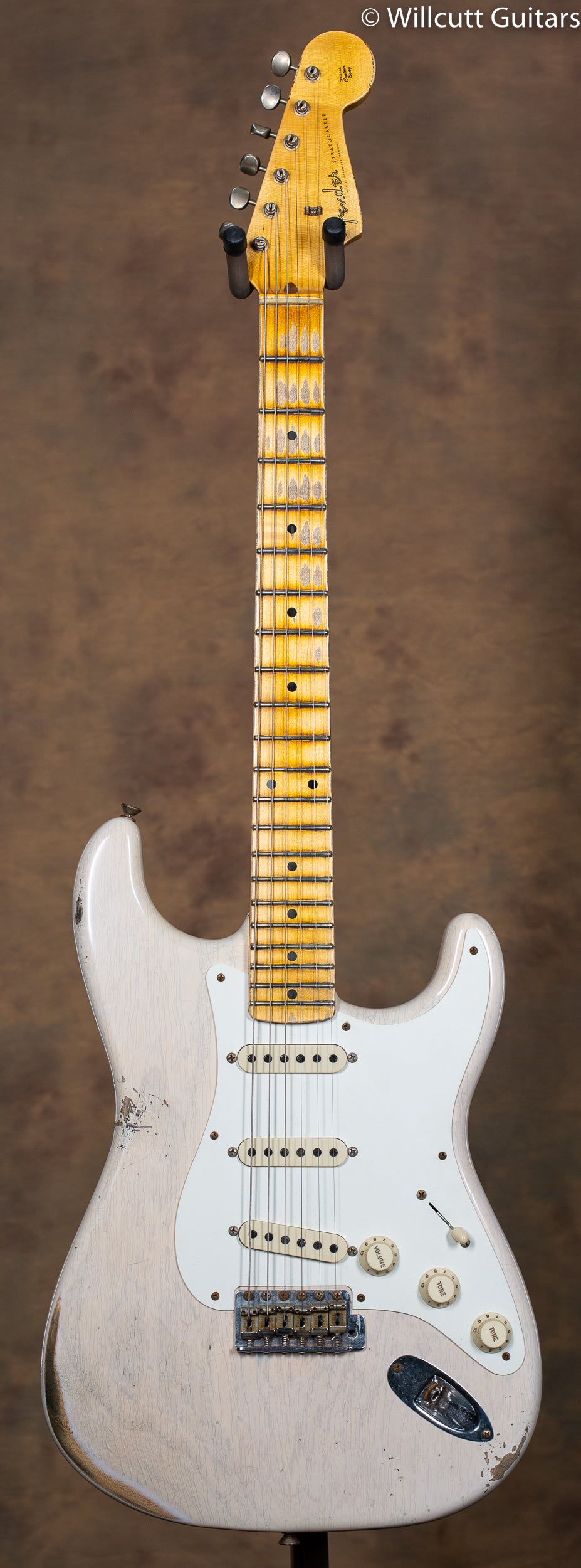 2021 Fender Custom Shop 1957 Stratocaster Relic Aged White Blonde
