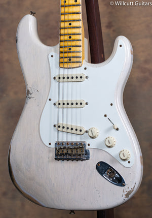 2021 Fender Custom Shop 1957 Stratocaster Relic Aged White Blonde