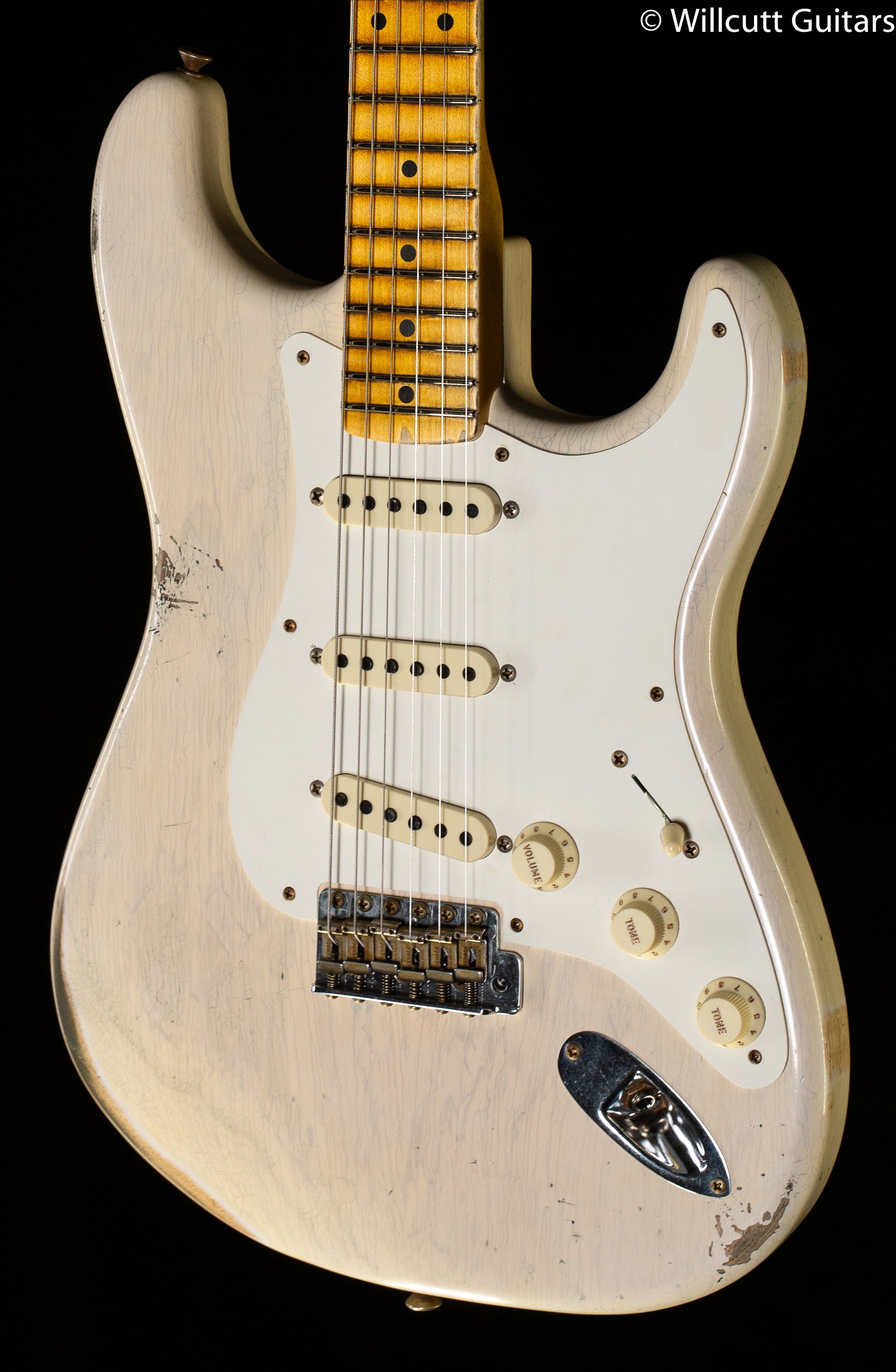 Fender Custom Shop 1957 Stratocaster Relic Aged White Blonde