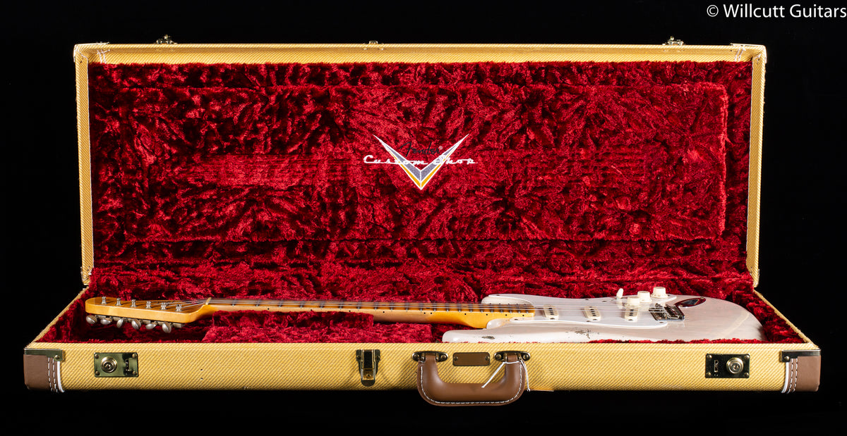 2021 Fender Custom Shop 1957 Stratocaster Relic Aged White Blonde