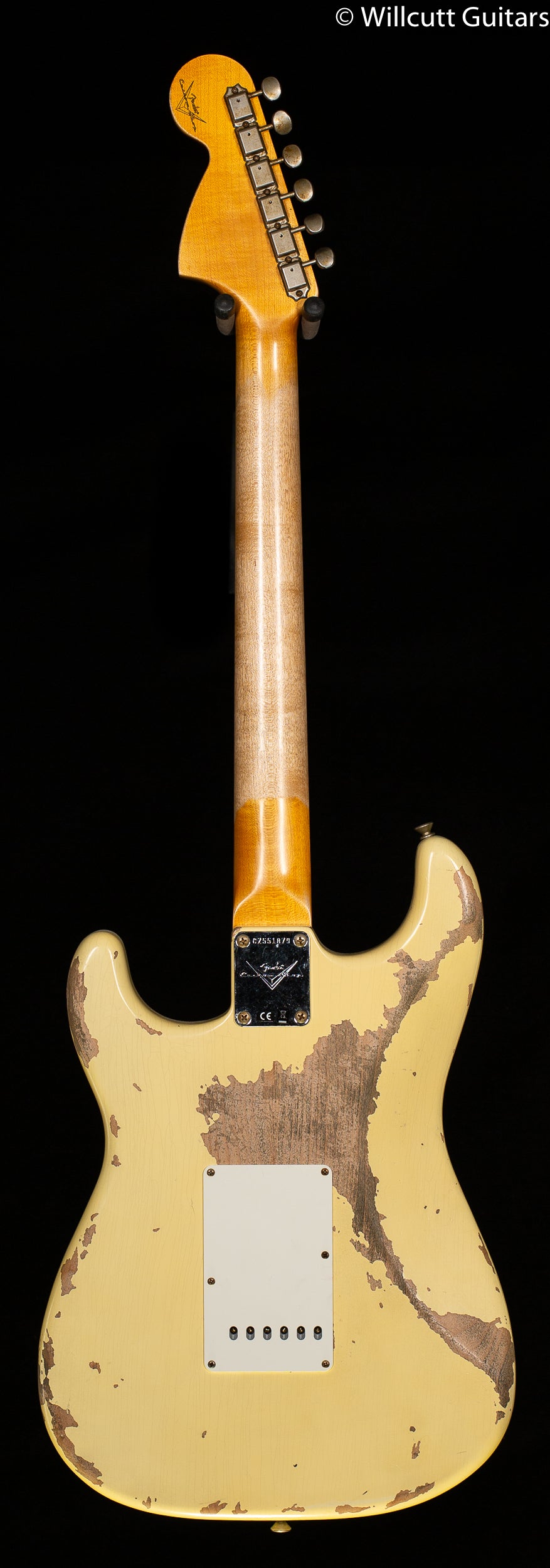 Fender Custom Shop 1967 Stratocaster Heavy Relic Rosewood Fingerboard Aged Vintage White