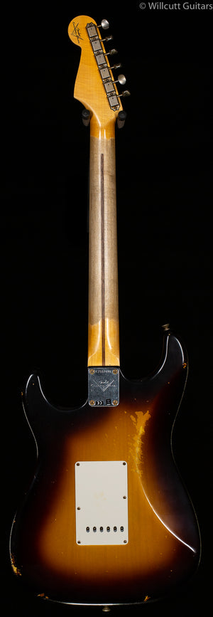 Fender Custom Shop '57 Stratocaster Relic Wide-Fade 2-Color Sunburst Maple Fingerboard