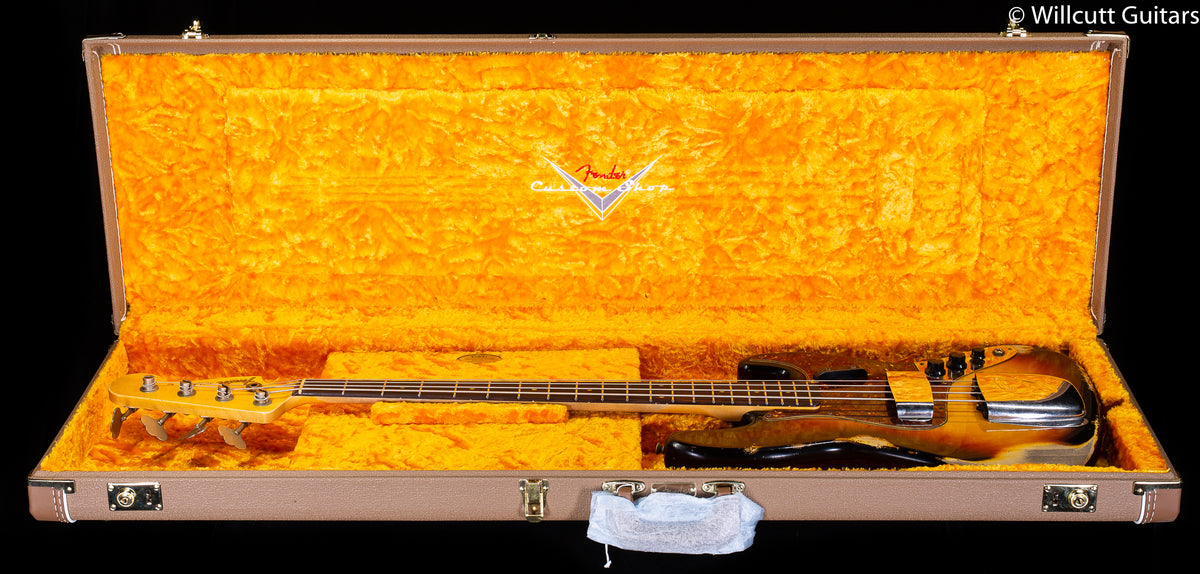 Fender Custom Shop 1961 Jazz Bass Heavy Relic Rosewood Fingerboard 3-Color Sunburst