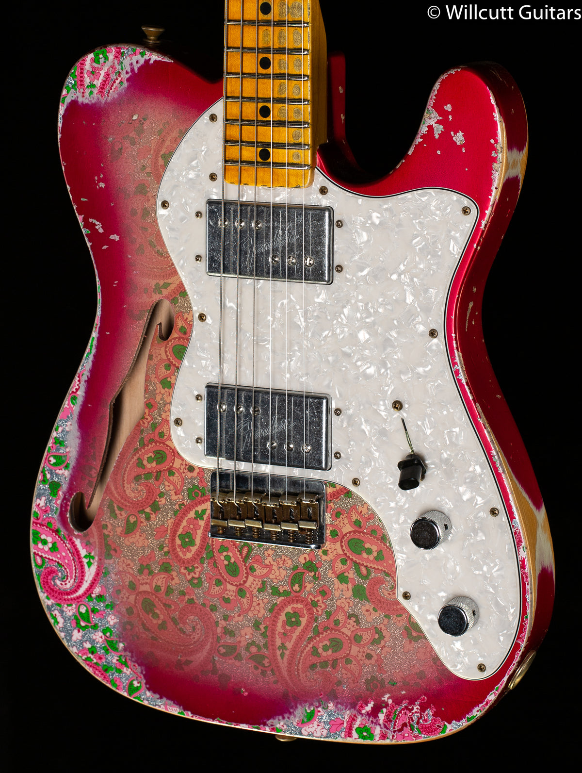 Fender Custom Shop 1972 Thinline Telecaster Heavy Relic Pink Paisley