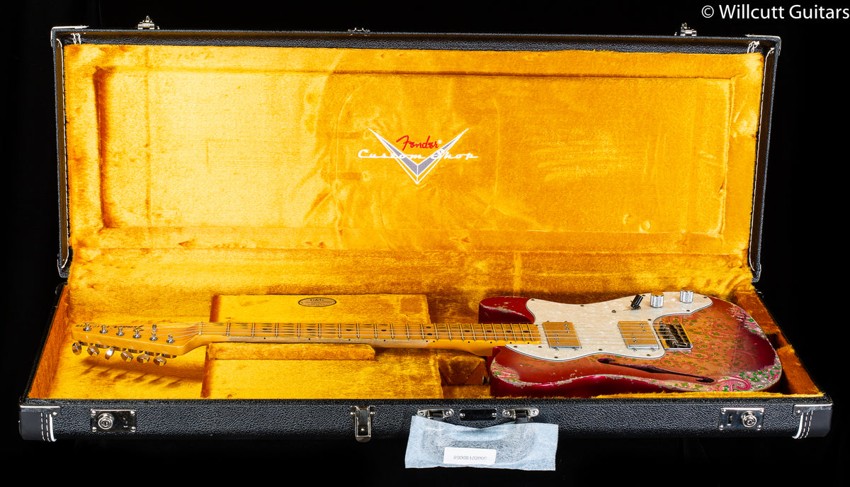 Fender Custom Shop 1972 Thinline Telecaster Heavy Relic Pink Paisley