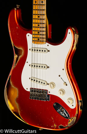 Fender Custom Shop Limited Edition 1956 Strat Heavy Relic Super Faded Aged Candy Apple Red over 2-Tone Sunburst