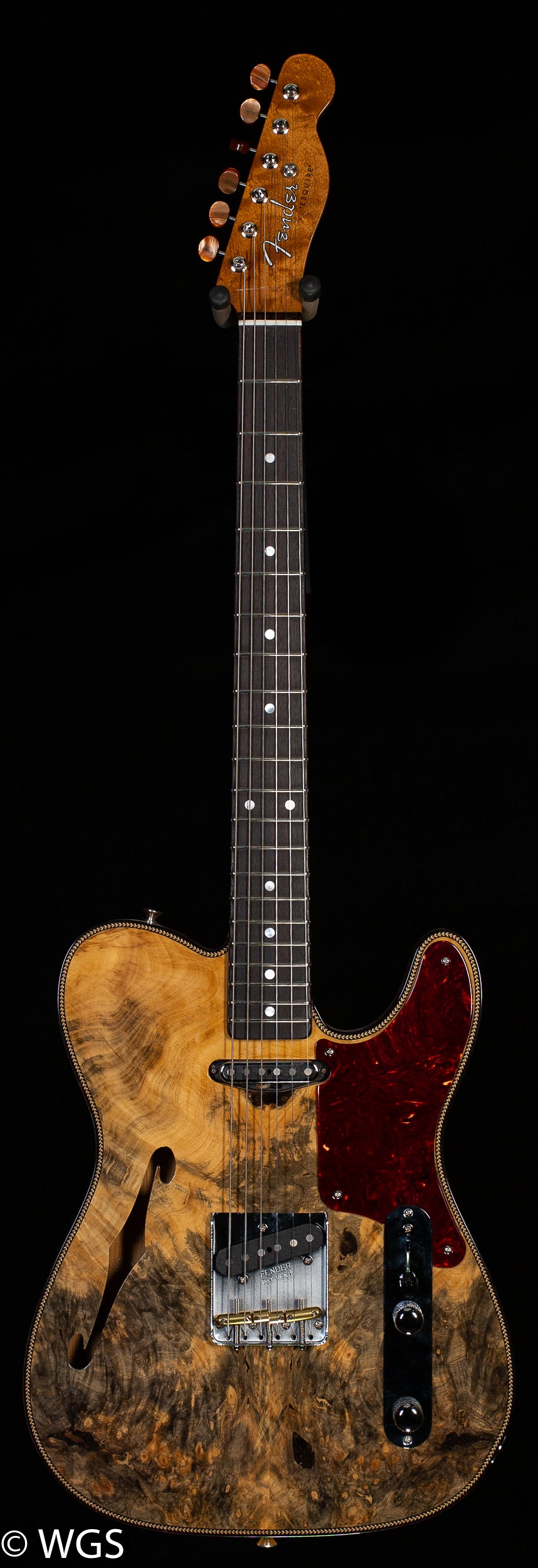 Fender Custom Shop Artisan Buckeye Double Esquire NOS Rosewood Fingerboard Aged Natural