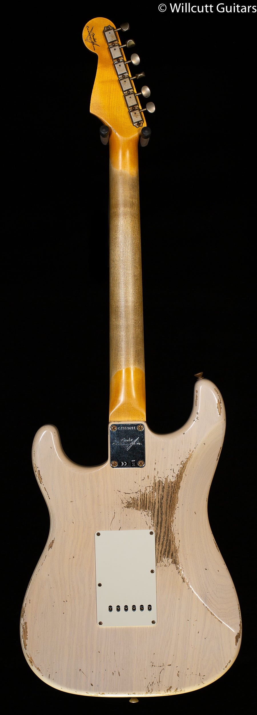 Fender Custom Shop 1959 Stratocaster Heavy Relic Rosewood Fingerboard Aged White Blonde (691)