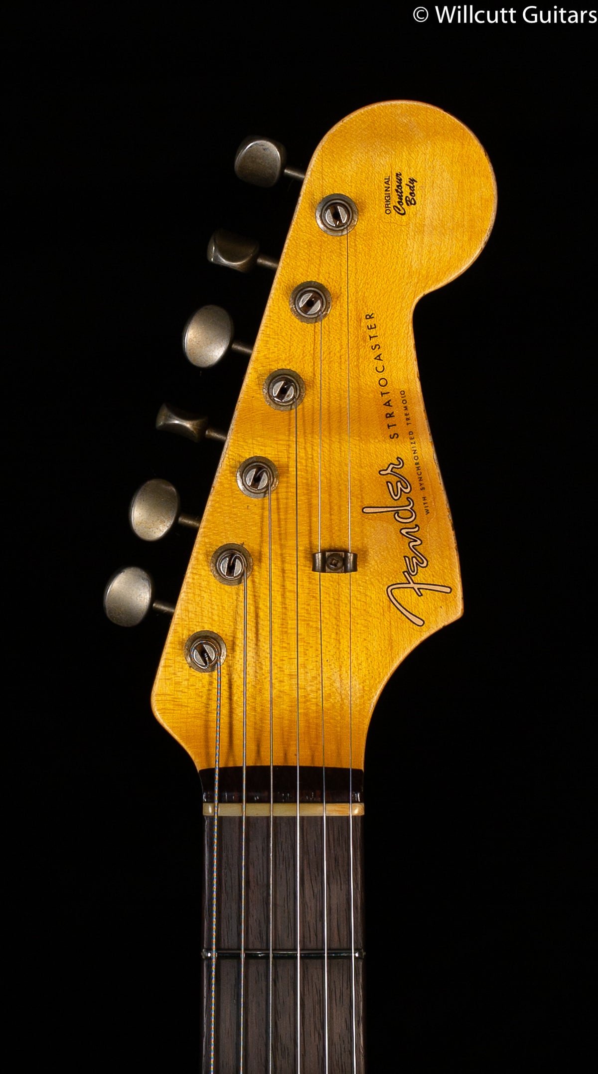 Fender Custom Shop 1959 Stratocaster Heavy Relic Rosewood Fingerboard Aged White Blonde (691)