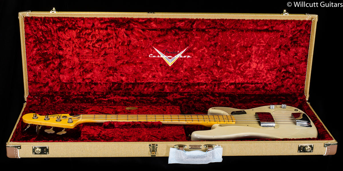 Fender Custom Shop 1959 Precision Bass Journeyman Relic Maple Fingerboard Aged White Blonde