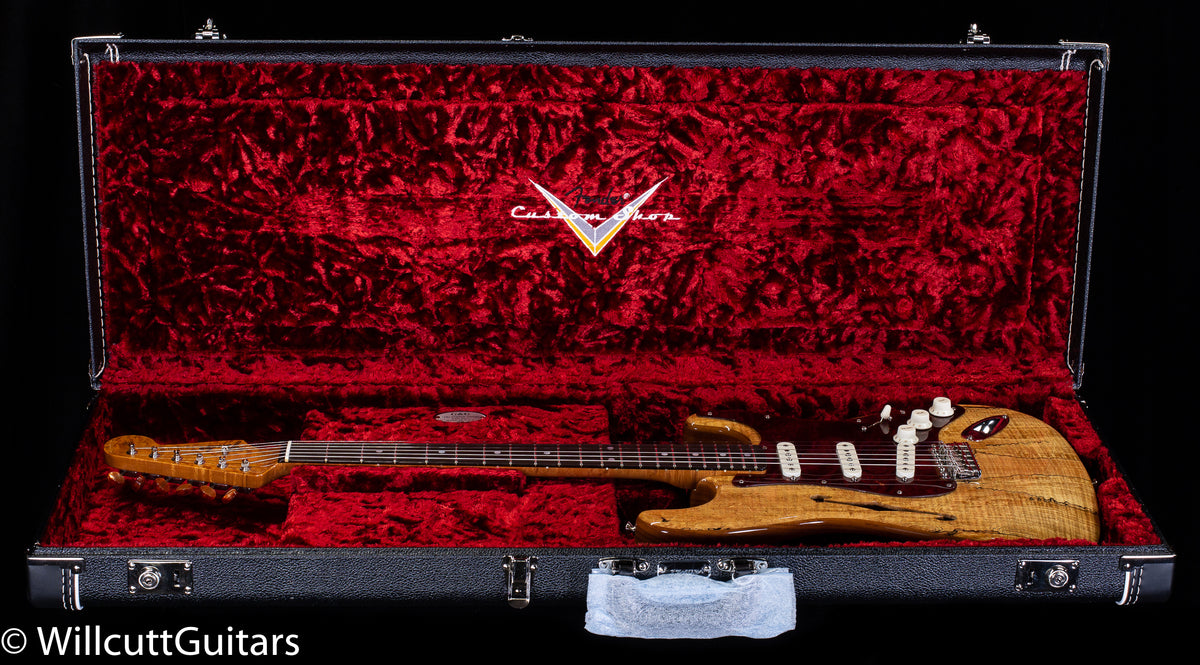 Fender Custom Shop Artisan Thinline Stratocaster Spalted Maple Roasted Ash Aged Nautral